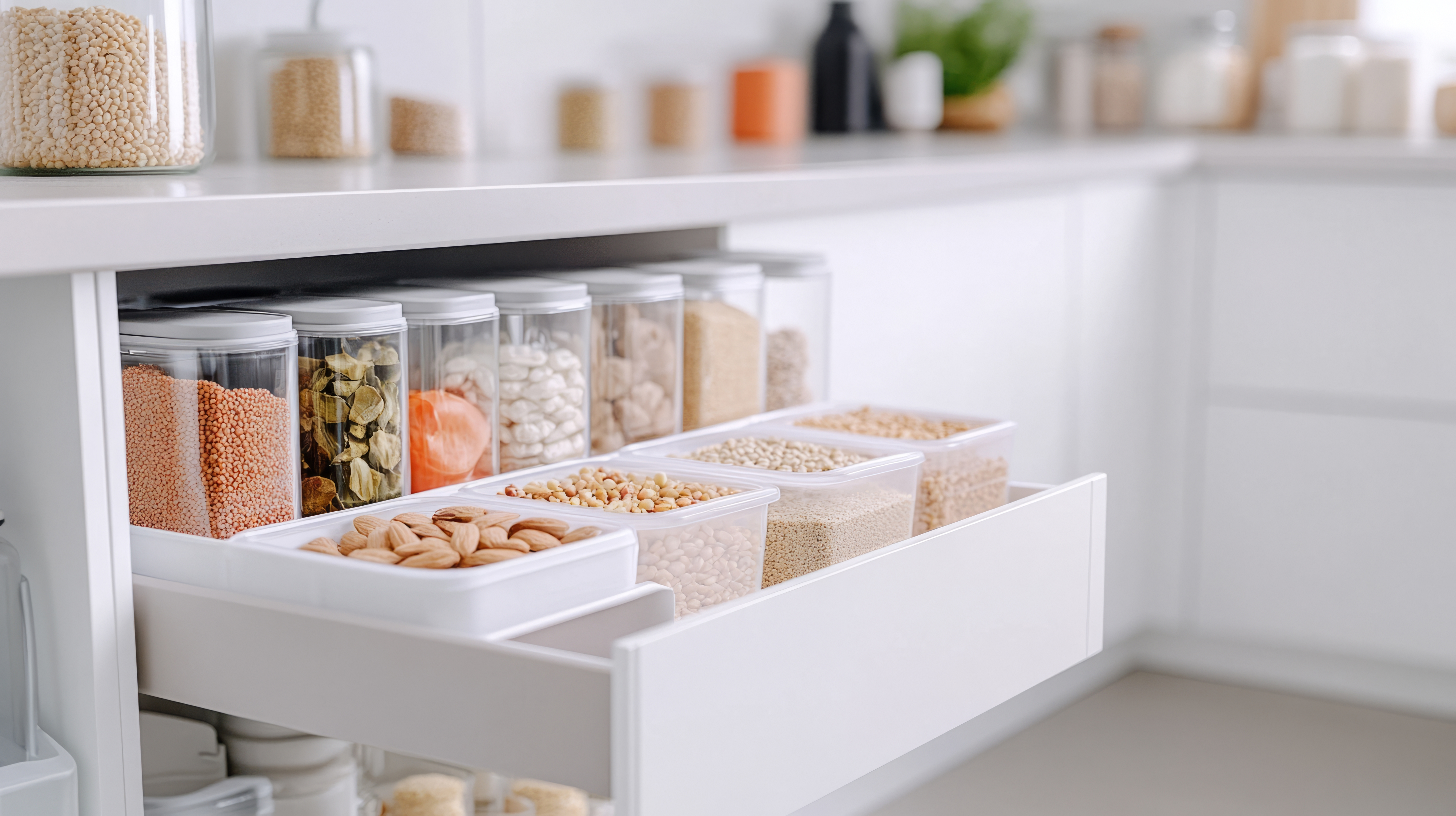 Uporządkowana kuchnia po declutteringu — usługa organizacji kuchni w Oświęcimiu